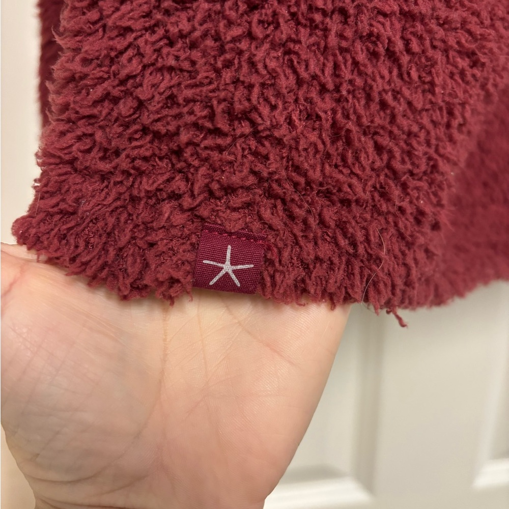 Barefoot Dreams Burgundy Cowl Neck Sweater - Picture 4 of 7